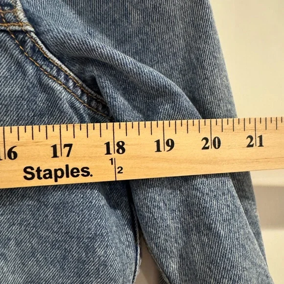 Veronica Beard Blue Denim Jacket with Gray Hoodie - Picture 5 of 7